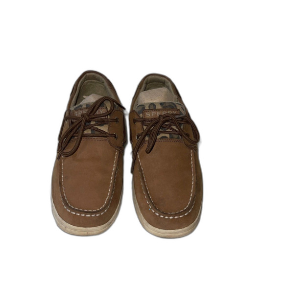 Girl's Cheetah Animal Print Sperry Size 4.5 - Picture 3 of 12